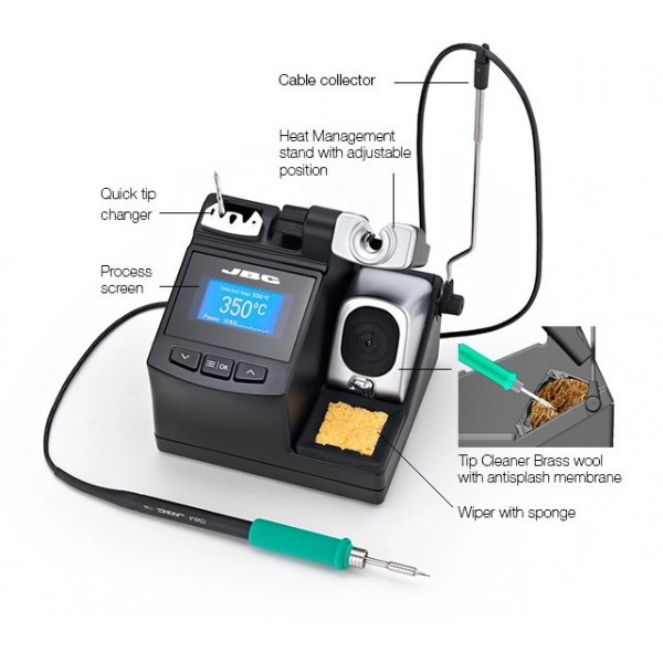JBC Soldering Station CD-2SE  with T210 Micro Soldering Iron | Spain assembly